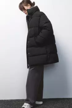 Куртка стеганая с воротником-стойкой