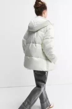 Куртка стеганая с жемчужным эффектом