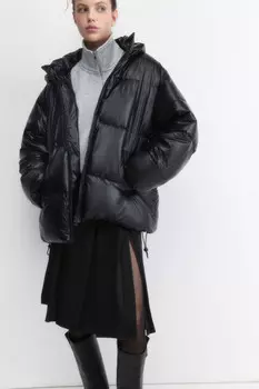 Куртка стеганая с жемчужным эффектом