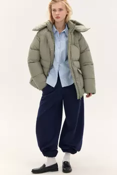 Куртка стеганая со съемным капюшоном