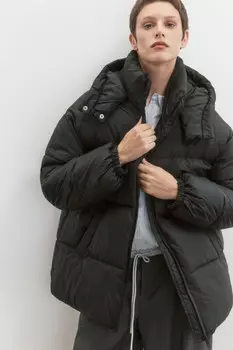 Куртка стеганая теплая с капюшоном