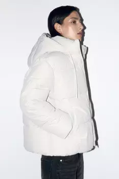 Куртка стеганая утепленная с капюшоном