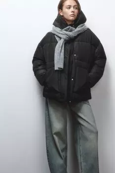 Куртка стеганая утепленная с капюшоном