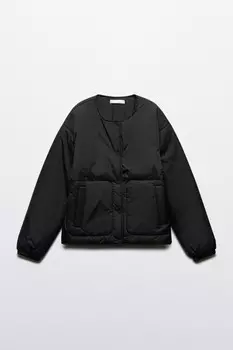 Куртка утепленная без воротника