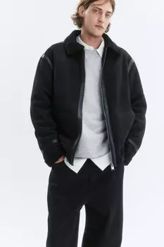 Куртка утепленная с замшевой фактурой