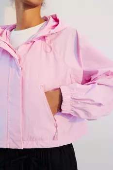 Куртка-ветровка свободная с капюшоном