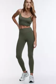 Леггинсы бесшовные с высокой посадкой