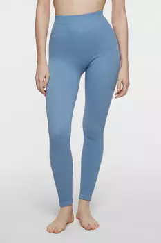 Леггинсы домашние бесшовные в рубчик