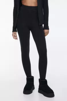 Леггинсы спортивные с флисовой подкладкой