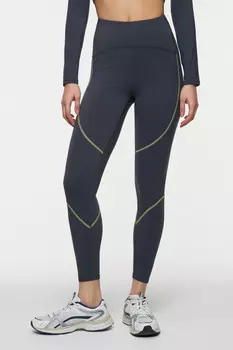 Леггинсы спортивные с контрастными отстрочками