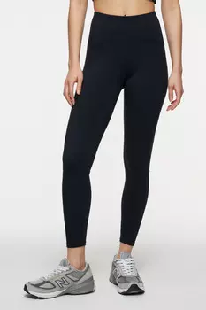 Леггинсы спортивные с контрастными отстрочками