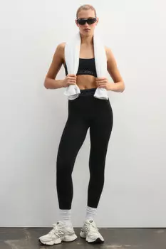 Леггинсы спортивные с надписью