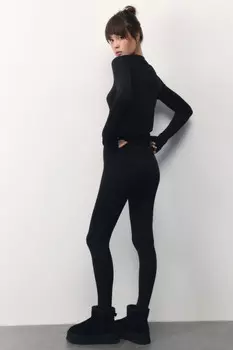 Леггинсы спортивные со средней посадкой