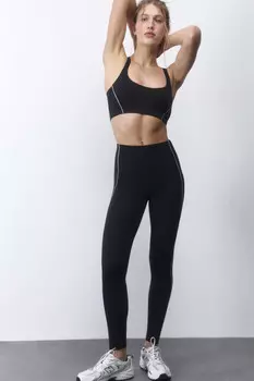 Леггинсы спортивные со средней посадкой