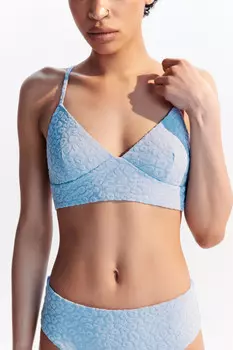 Лиф-топ купальный из фактурной ткани