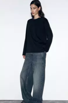 Лонгслив базовый из хлопкового трикотажа