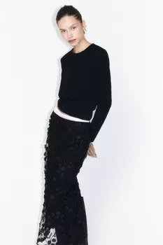 Лонгслив базовый из хлопкового трикотажа