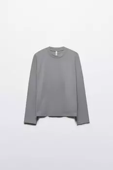 Лонгслив базовый из хлопкового трикотажа