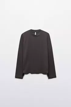 Лонгслив базовый из хлопкового трикотажа