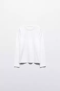 Лонгслив базовый из хлопкового трикотажа