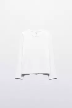 Лонгслив базовый из хлопкового трикотажа