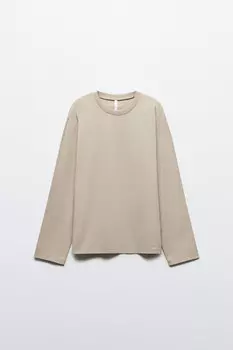 Лонгслив базовый из хлопкового трикотажа