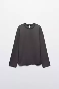 Лонгслив базовый из хлопкового трикотажа