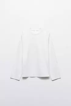 Лонгслив базовый из хлопкового трикотажа