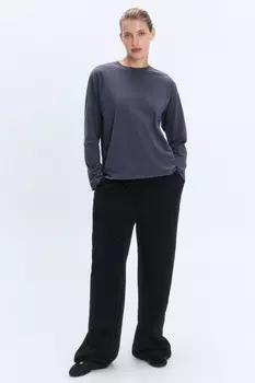 Лонгслив хлопковый базовый