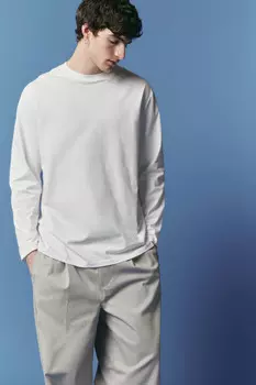 Лонгслив хлопковый базовый