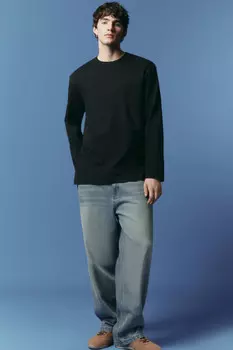 Лонгслив хлопковый базовый