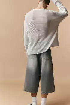 Лонгслив хлопковый из сетки