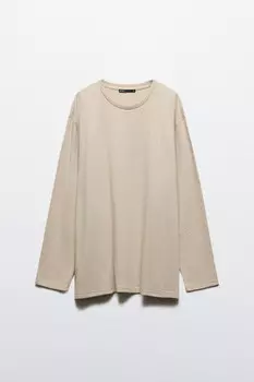 Лонгслив из фактурного трикотажа