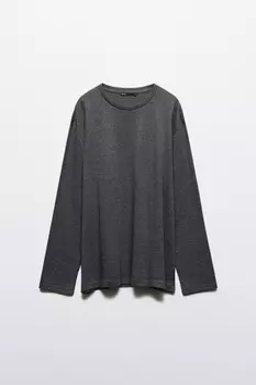 Лонгслив из фактурного трикотажа