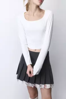 Лонгслив-корсет трикотажный с вырезом-каре