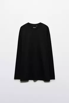 Лонгслив oversize базовый из хлопка
