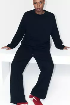 Лонгслив oversize с вареным эффектом