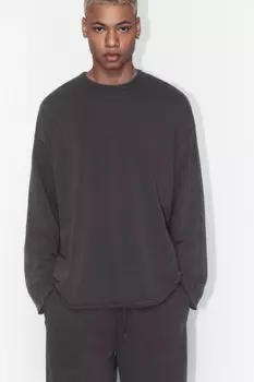 Лонгслив oversize с вареным эффектом