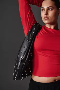 Лонгслив приталенный из вискозы