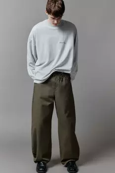 Лонгслив с вареным эффектом и надписью