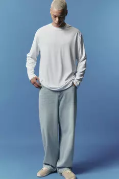 Лонгслив спортивный из гладкой ткани