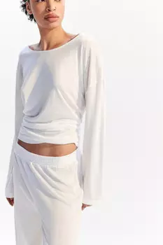 Лонгслив свободный пляжный из вискозы