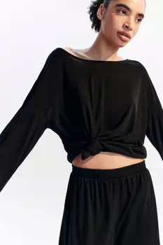 Лонгслив свободный пляжный из вискозы