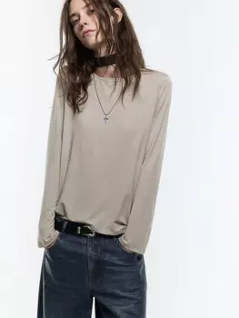 Лонгслив трикотажный базовый из модала