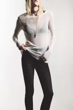 Лонгслив трикотажный из лиоцелла