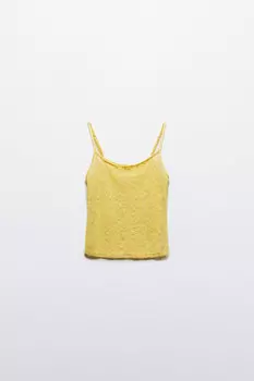 Майка ажурная на тонких бретельках