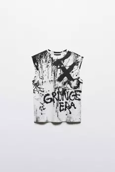 Майка хлопковая с принтом