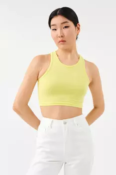 Майка хлопковая укороченная