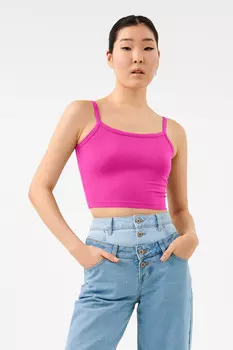 Майка хлопковая укороченная