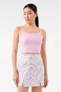 Майка хлопковая укороченная